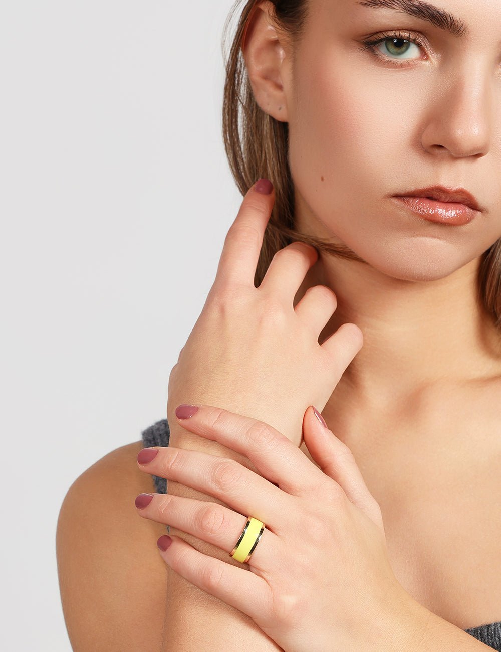 MINI MONO RING WHITE