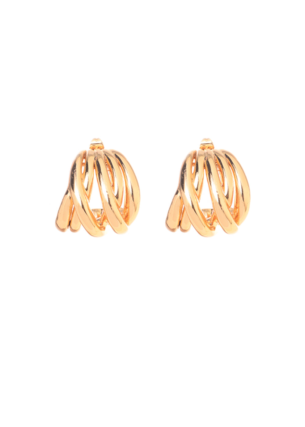 orecchini intreccio oro francesca bianchi design gioielli orecchini orecchini design