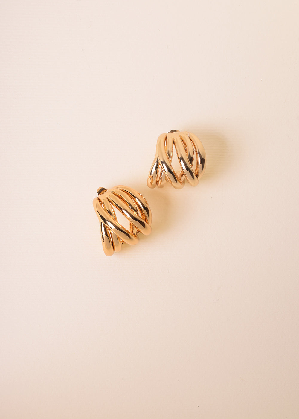 EARRINGS WOVEN GOLD