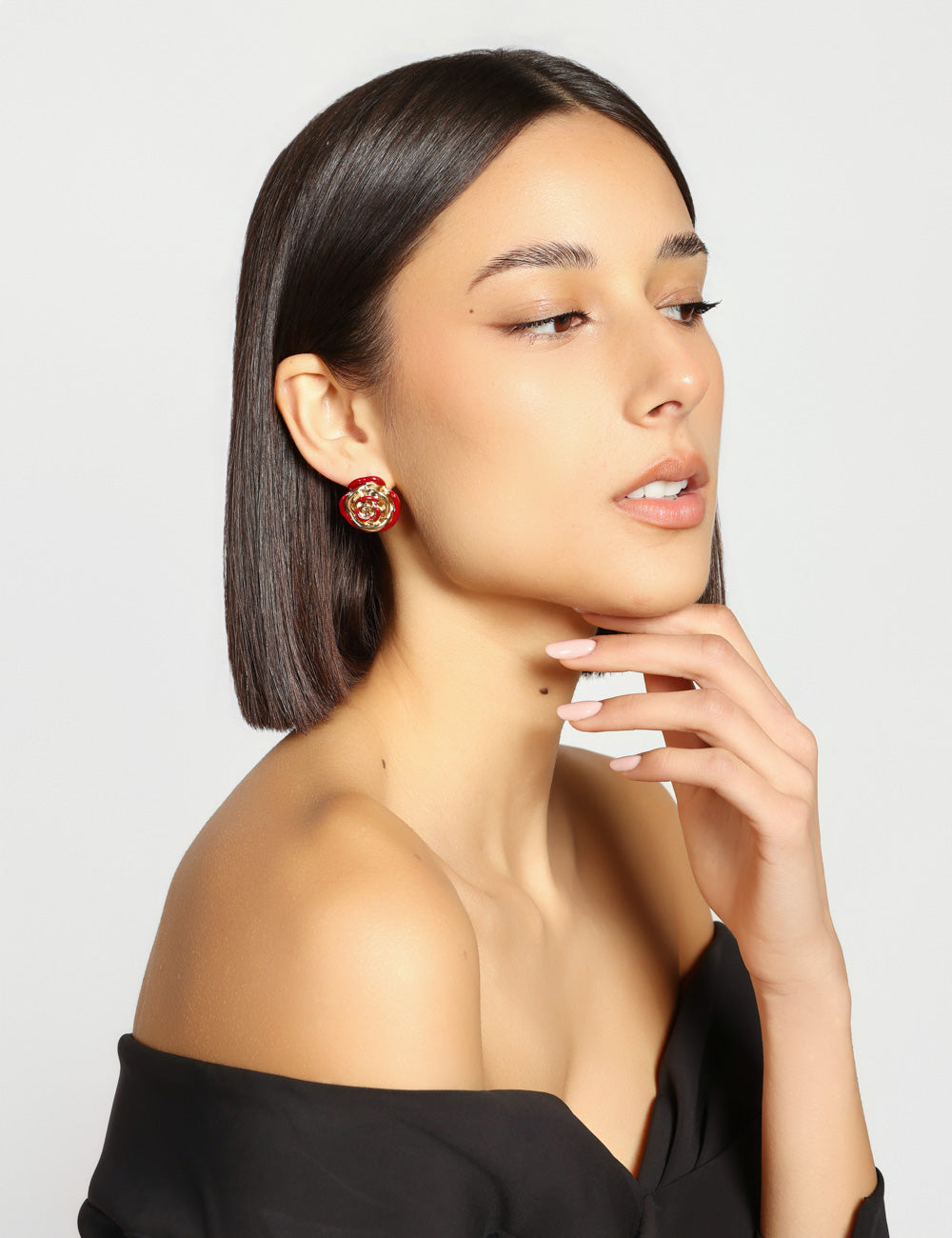 ORECCHINI ROSA PICCOLA