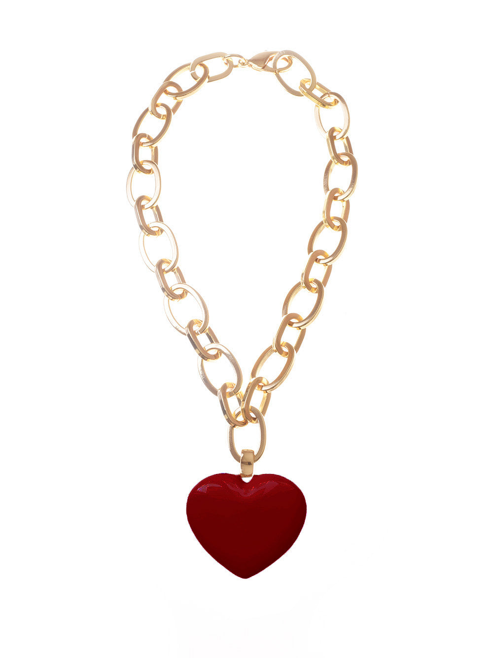 COLLANA + CUORE BOMBATO