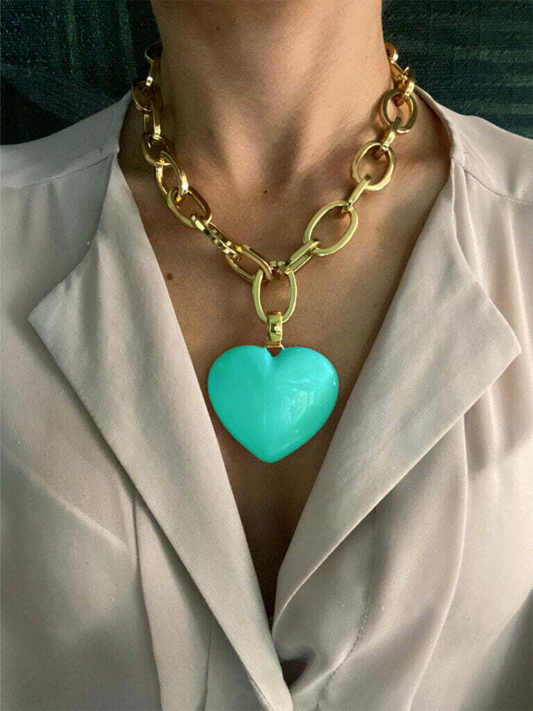 PENDENTE CUORE BOMBATO
