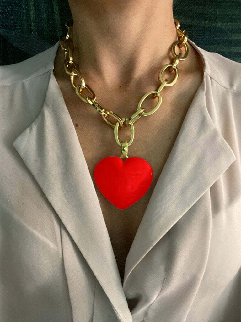PENDENTE CUORE BOMBATO