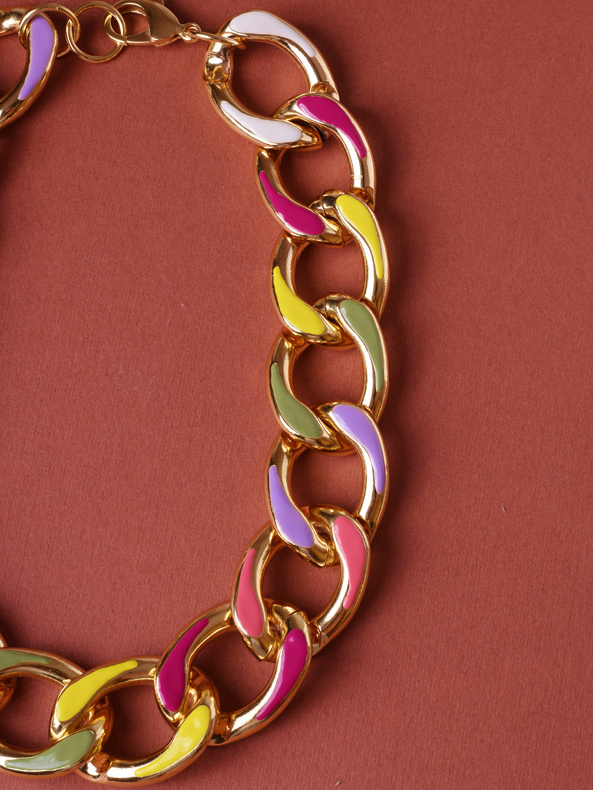 COLLANA GRUMETTA BATTUTA MULTICOLOR