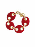 bracciale marina large rosso francesca bianchi design gioielli bracciali maglia marina