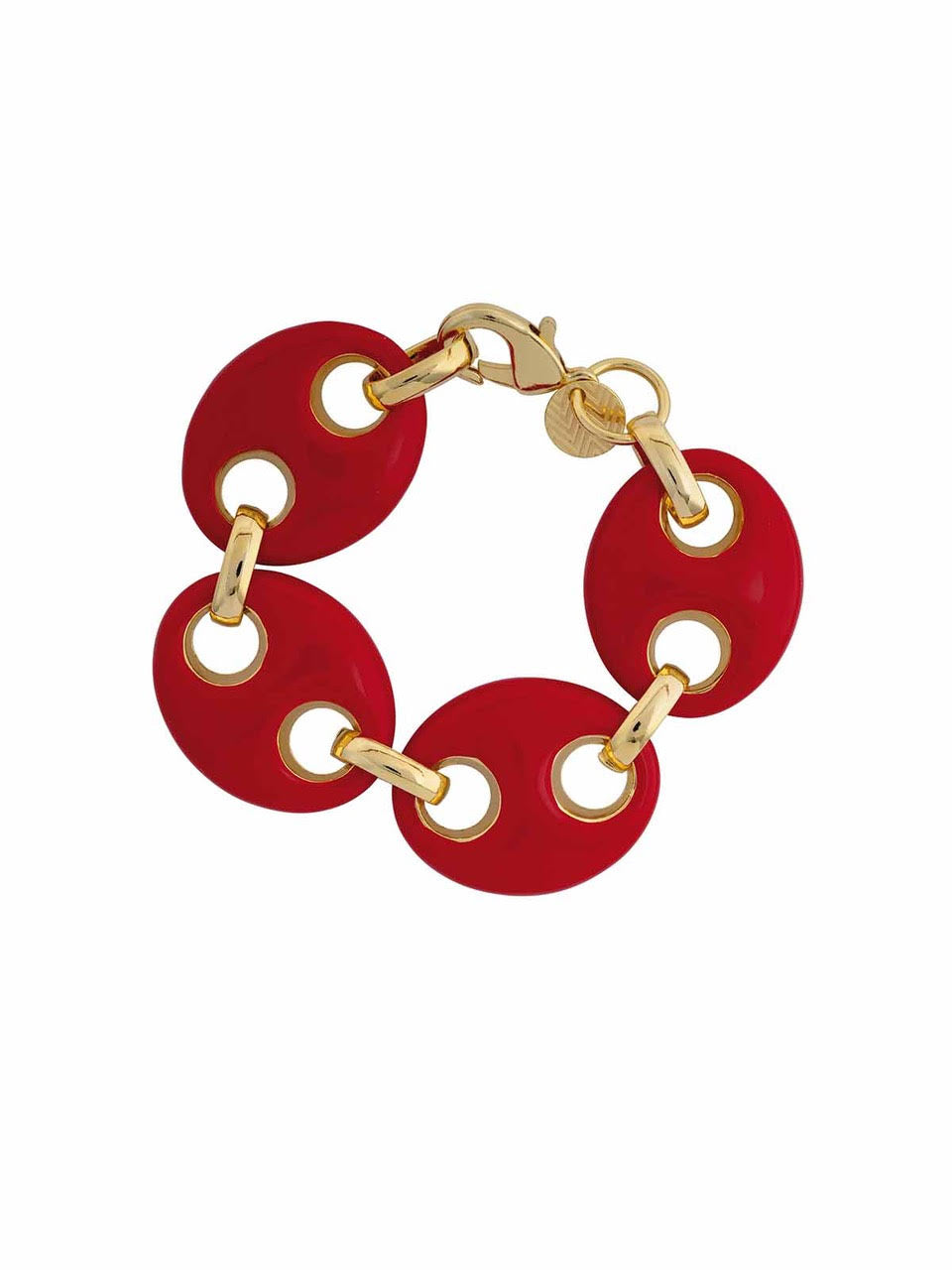 bracciale marina large rosso francesca bianchi design gioielli bracciali maglia marina