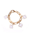 bracciale quadrifogli bianco francesca bianchi design gioielli bracciali gioielli polso