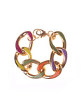 bracciale grumetta battuta multicolor francesca bianchi design gioielli bracciali bracciale donna colorato