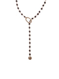 collana rosario cravatta nero francesca bianchi design gioielli collane