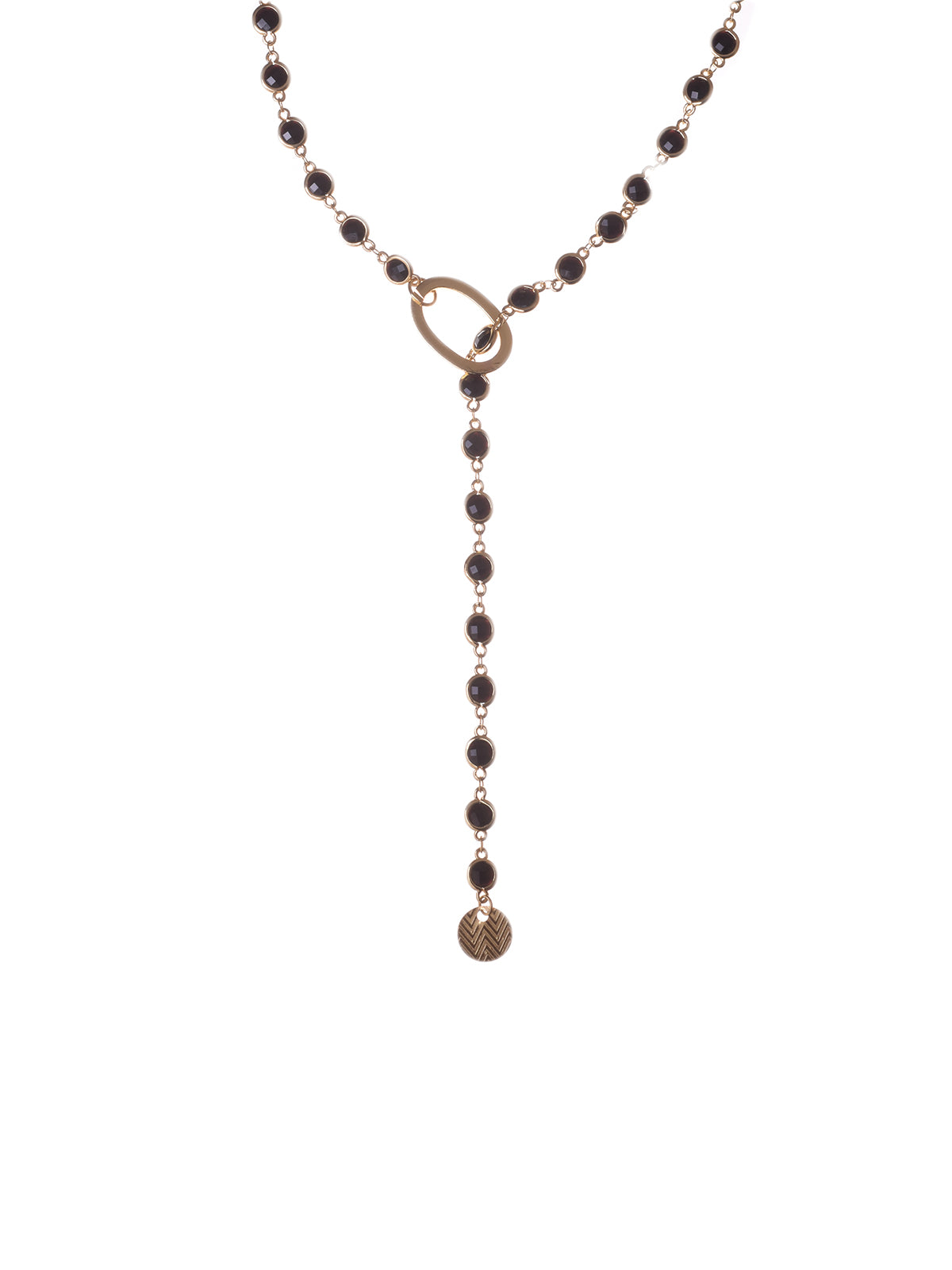 collana rosario cravatta nero francesca bianchi design gioielli collane