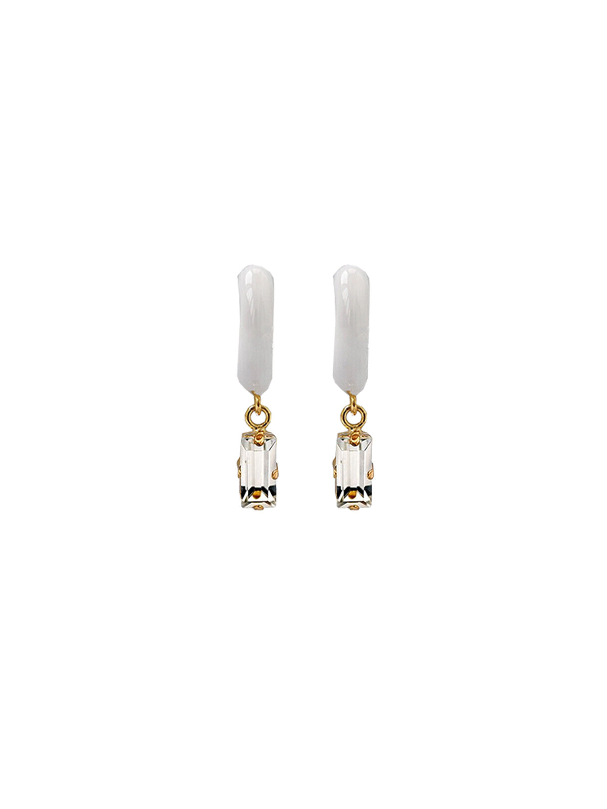 orecchini mara cristalli bianco francesca bianchi design orecchini design orecchini cristallo