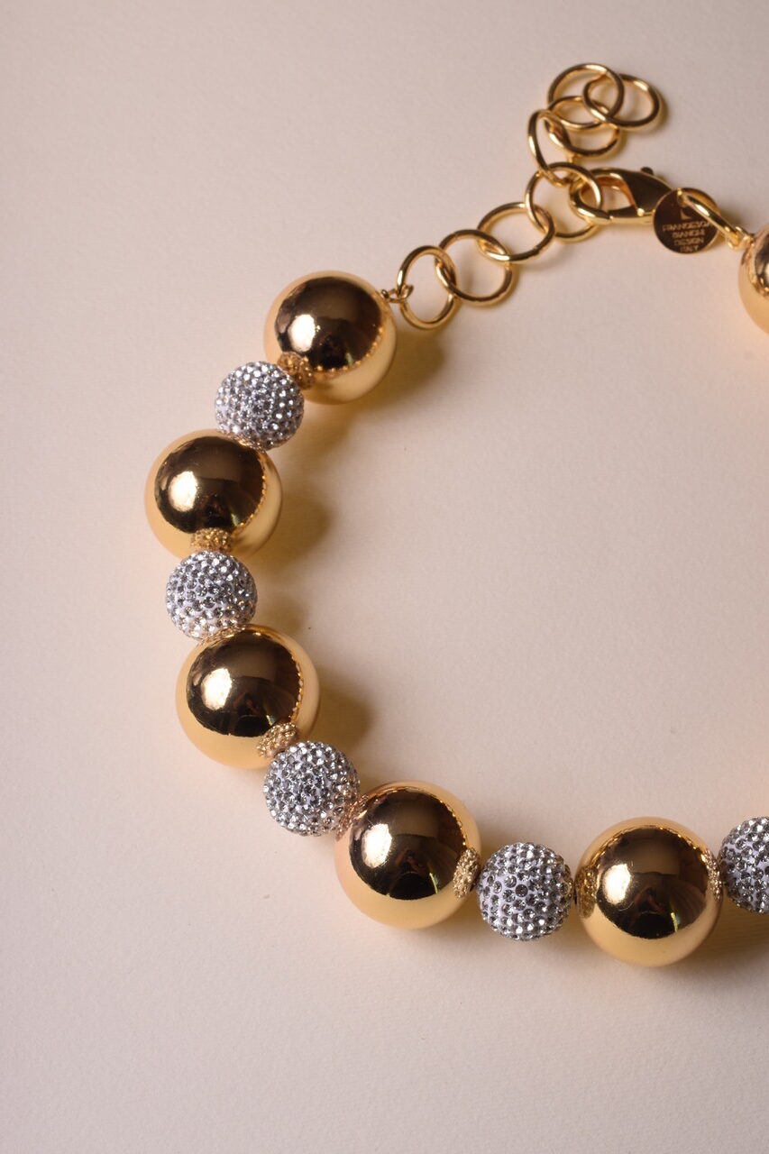COLLANA GIROCOLLO BOULES CRISTALLI