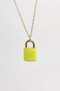 collana lucchetto giallo francesca bianchi design gioielli collane collana lucchetto