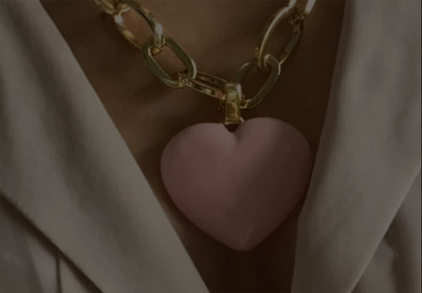 COLLANA + CUORE BOMBATO